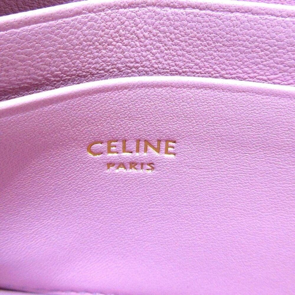Auth CELINE - Orange Leather Coin Case - Picture 13 of 16